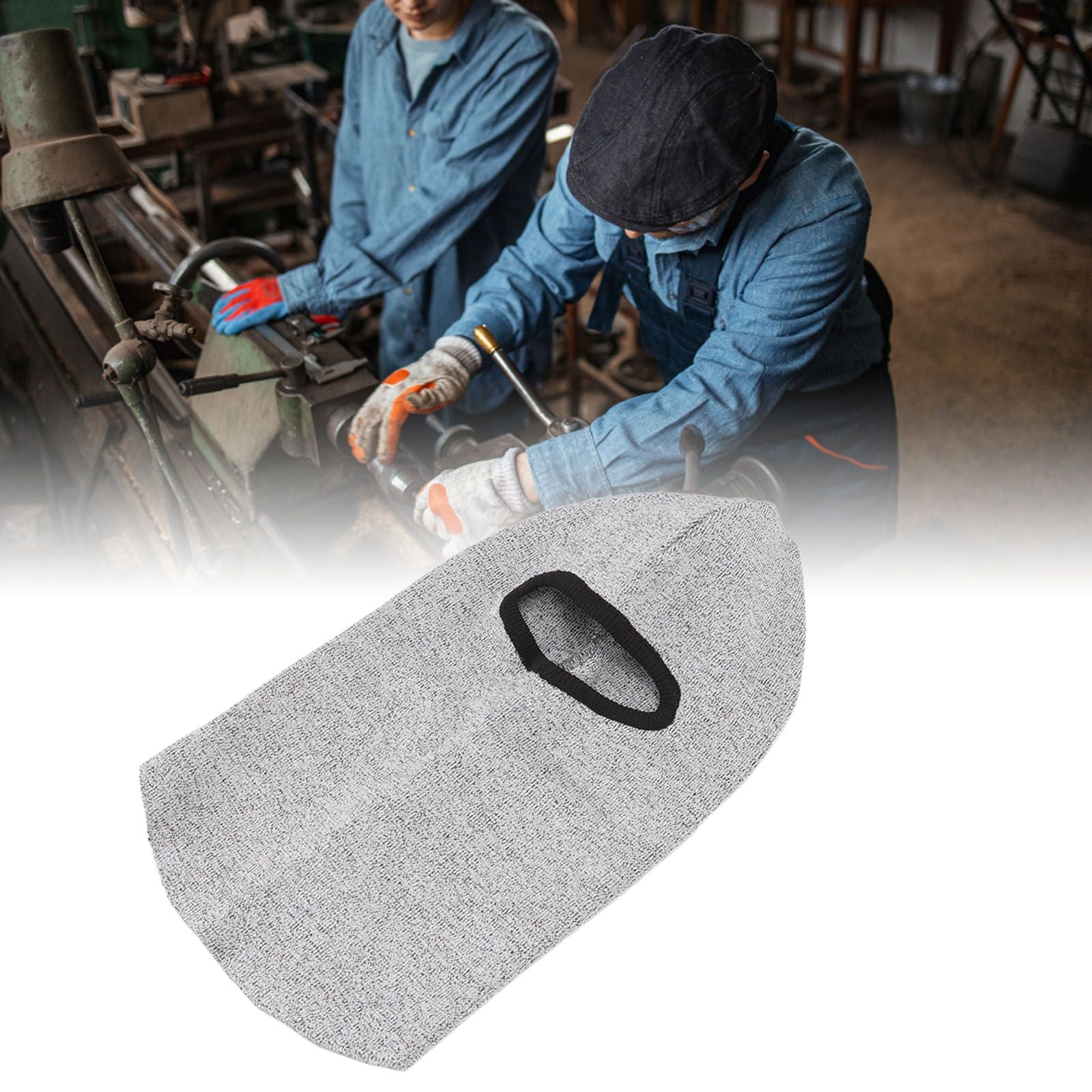 4 Sided Protection Anti Cut Head Cover Comfortable Breathable Anti Cut Full Face Guard Neck Protector V1294-YM3111220273711-0421