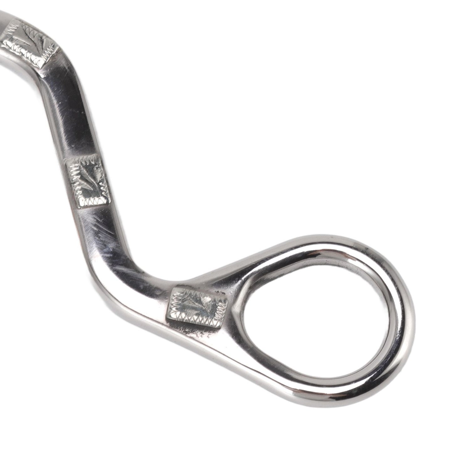 120mm Horse Mouth Snaffle with Chain Stainless Steel Horse Bit for Equestrian Training Equipment V1294-YM3111220273811-0421