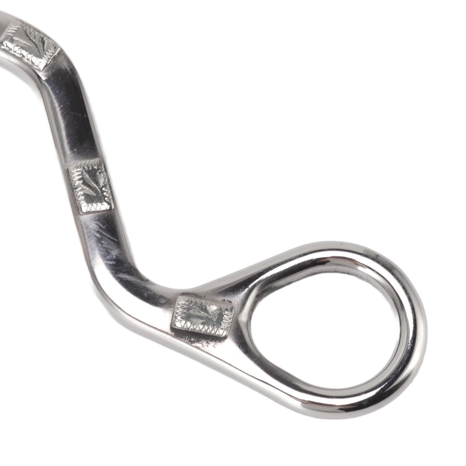 120mm Horse Mouth Snaffle with Chain Stainless Steel Horse Bit for Equestrian Training Equipment V1294-YM3111220273811-0421