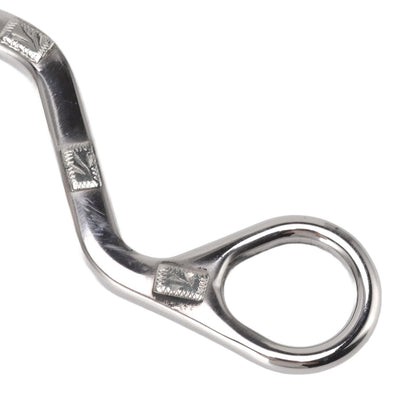 120mm Horse Mouth Snaffle with Chain Stainless Steel Horse Bit for Equestrian Training Equipment V1294-YM3111220273811-0421