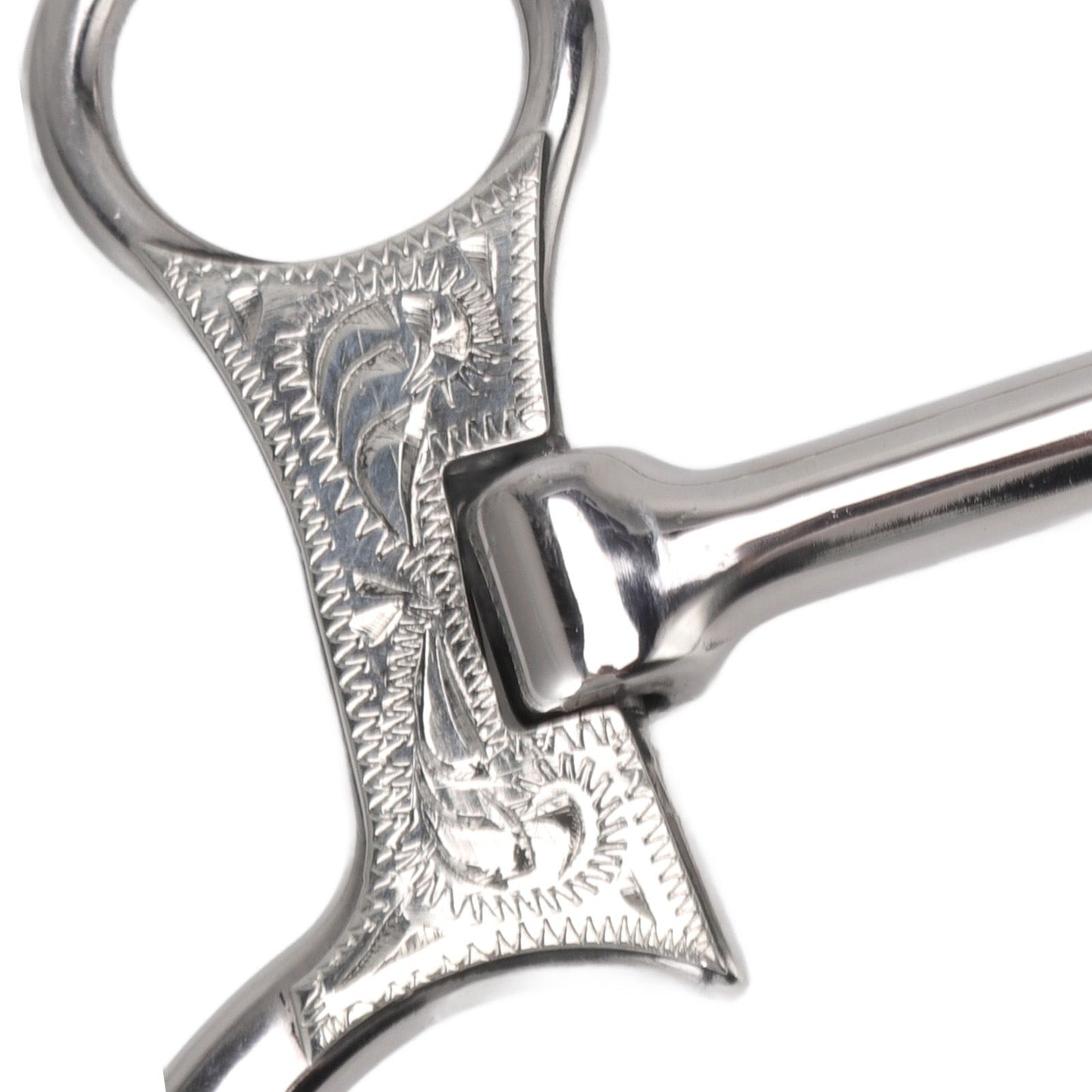 120mm Horse Mouth Snaffle with Chain Stainless Steel Horse Bit for Equestrian Training Equipment V1294-YM3111220273811-0421