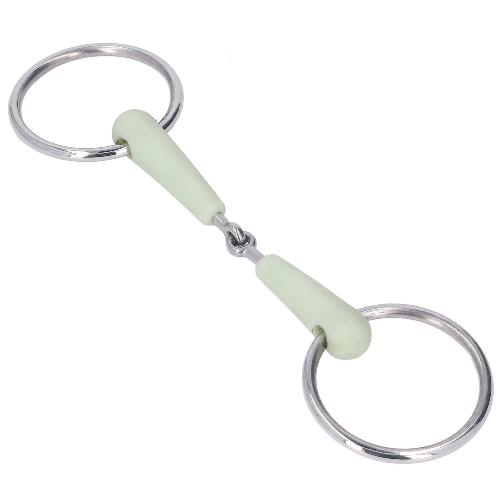 130mm Horse Mouth Snaffle with Chain Stainless Steel Horse Bit for Equestrian Training Equipment V1294-YM3111220273911-0421