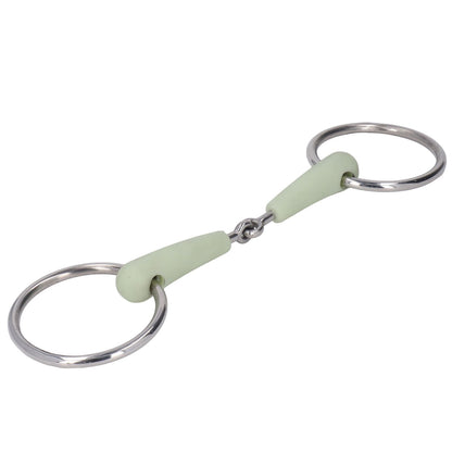 130mm Horse Mouth Snaffle with Chain Stainless Steel Horse Bit for Equestrian Training Equipment V1294-YM3111220273911-0421