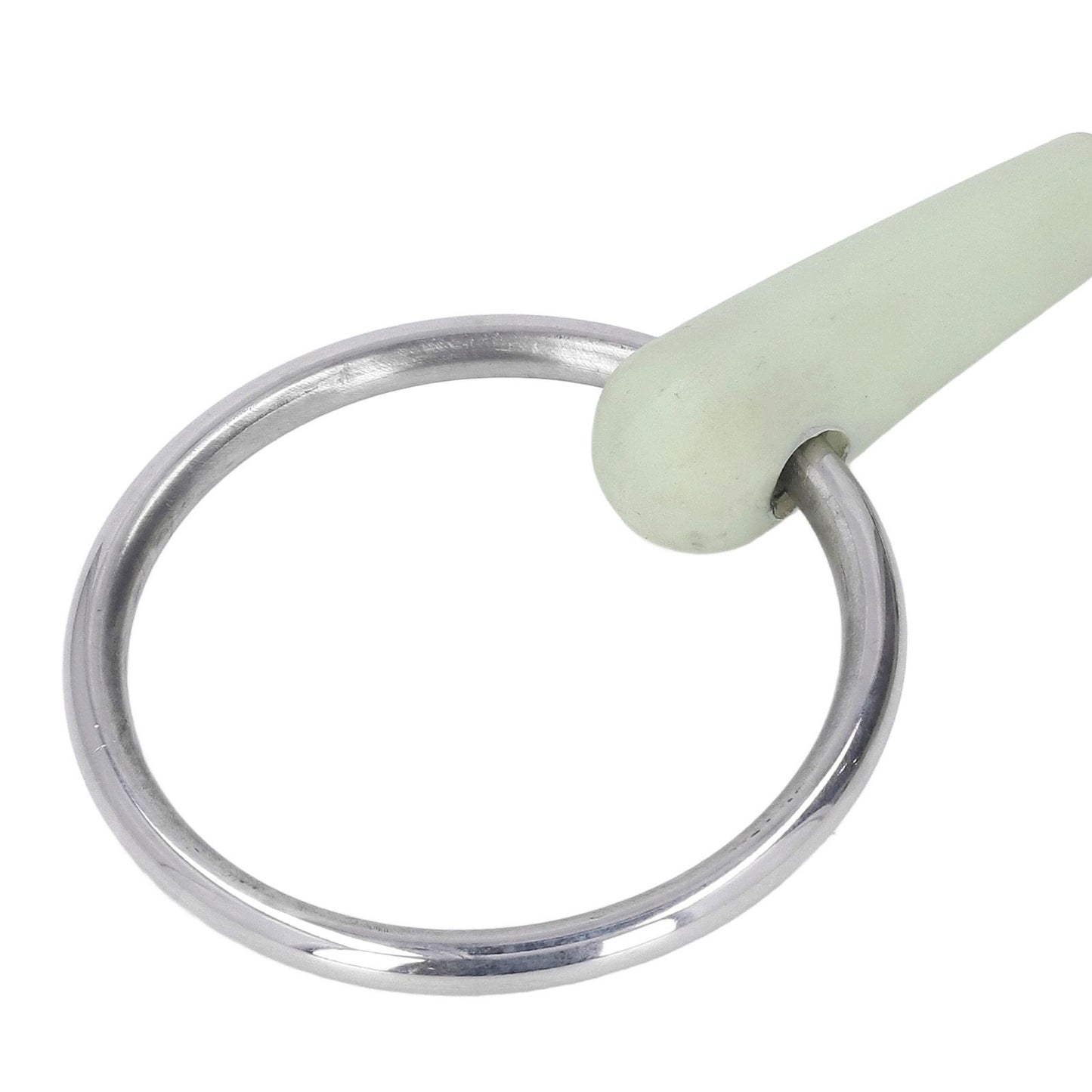 130mm Horse Mouth Snaffle with Chain Stainless Steel Horse Bit for Equestrian Training Equipment V1294-YM3111220273911-0421