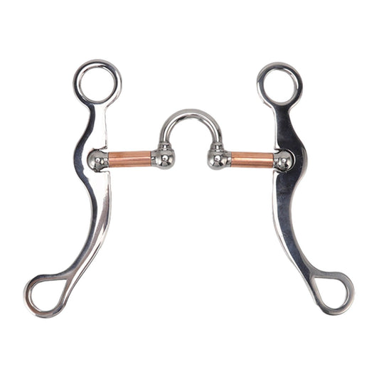 Horse Snaffle Bit Stainless Steel Rose Gold Plated Horse Gag Loose Ring Outdoor Garden Cultivation Horse V1294-YM3111220274211-0421