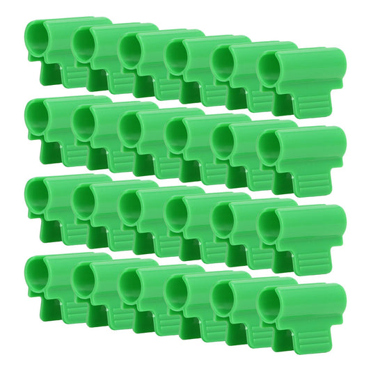 24pcs Greenhouse Clamps Single Head Row Cover Netting Tunnel Hoop Clips Insect Proof Shed Film Shading Net V1294-YM3111220278511-0421