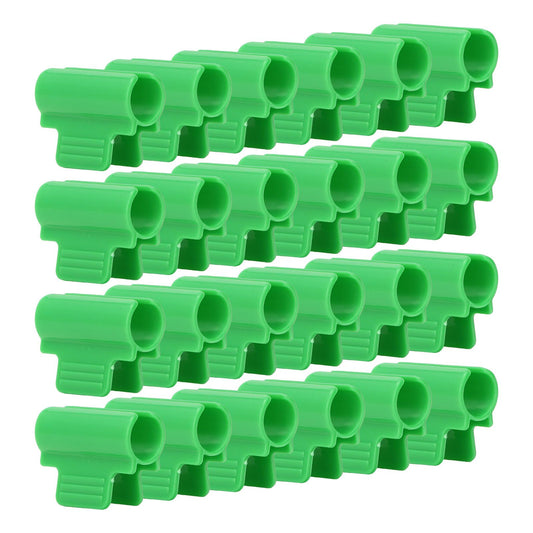 24pcs Greenhouse Clamps Single Head Row Cover Netting Tunnel Hoop Clips Insect Proof Shed Film Shading Net V1294-YM3111220278511-0421