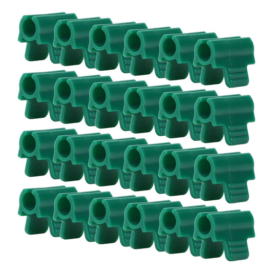 24pcs Greenhouse Clamps Single Head Row Cover Netting Tunnel Hoop Clips Insect Proof Shed Film Shading Net V1294-YM3111220278512-0421