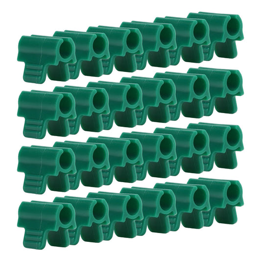 24pcs Greenhouse Clamps Single Head Row Cover Netting Tunnel Hoop Clips Insect Proof Shed Film Shading Net V1294-YM3111220278512-0421