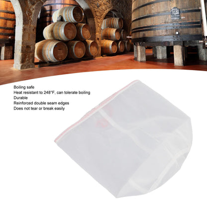 5 Gallons Brew Bags Wine Straining Bag Extra Fine Mesh for Homebrewing Milk Honey Red (160micro) V1294-YM3111220279013-0421