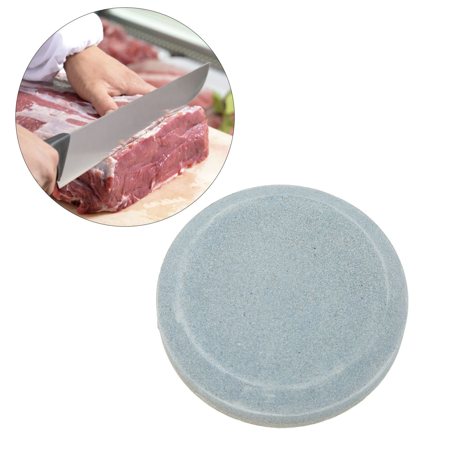 Double Sided Knife Sharpener Multifunctional Round Shape Knife Sharpening Stone for Lawn Mower Blades Machetes V1294-YM3111220279511-0421