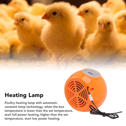 E27 Heating Lamp Auto Constant Temp Adjustable Poultry Heater Lamp for Rabbits Chickens Ducks 150W 220V V1294-YM3111220280811-0421
