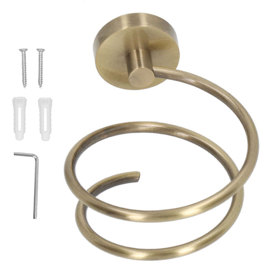 304 Stainless Steel Hair Dryer Rack Keep Tidy Wall Mount Blow Hair Dryer Holder for Bathroom Antique V1294-YM3112220069112-0421