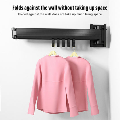 Laundry Drying Rack Retractable 3 Folding Wall Mounted Clothes Drying Rack for Entrance Bedroom Laundry Room V1294-YM3112220069411-0421