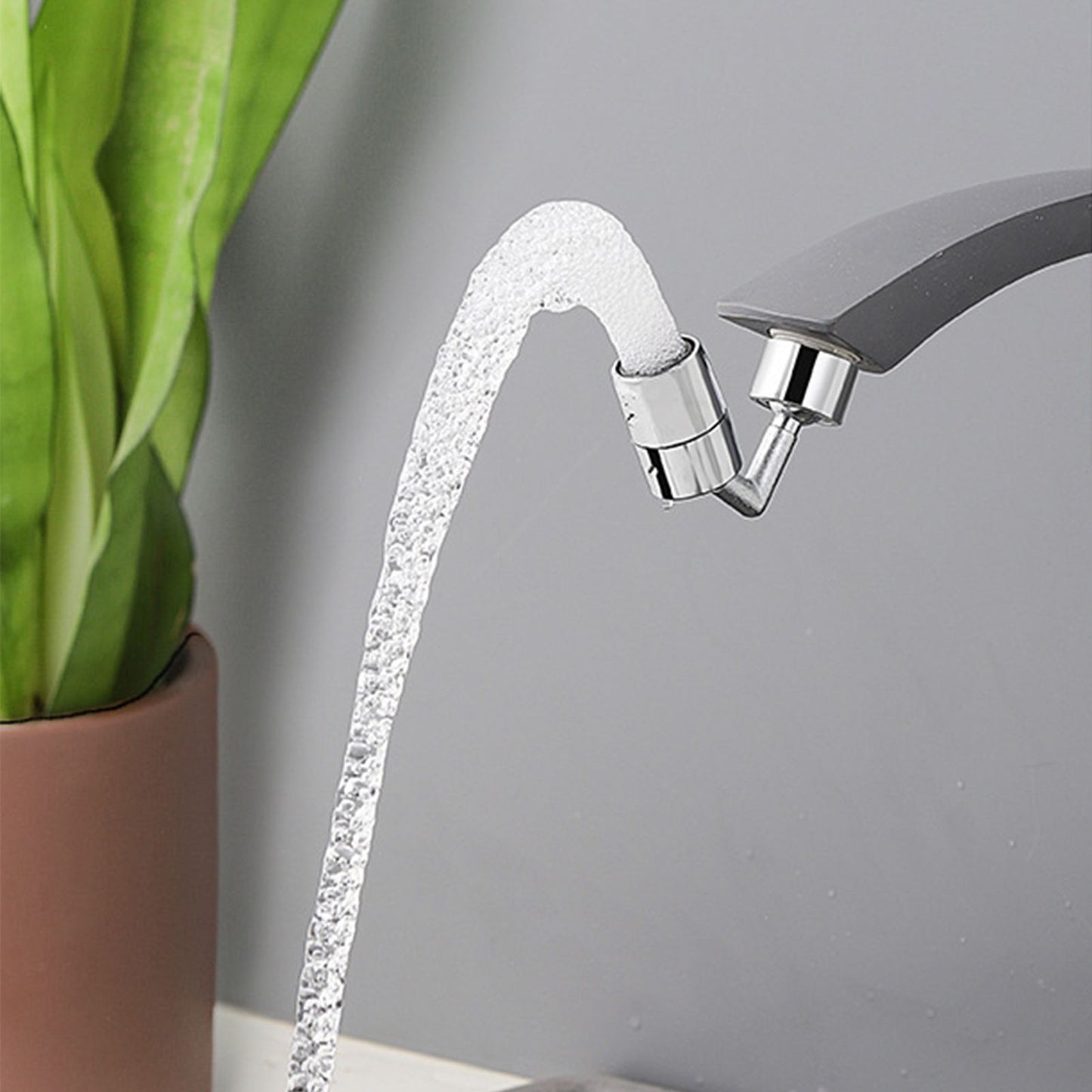 Plastic Faucet Extender 360 Degree Universal Rotating Splashing Proof Tap Aerator for Kitchen Bathroom V1294-YM3112220069911-0421