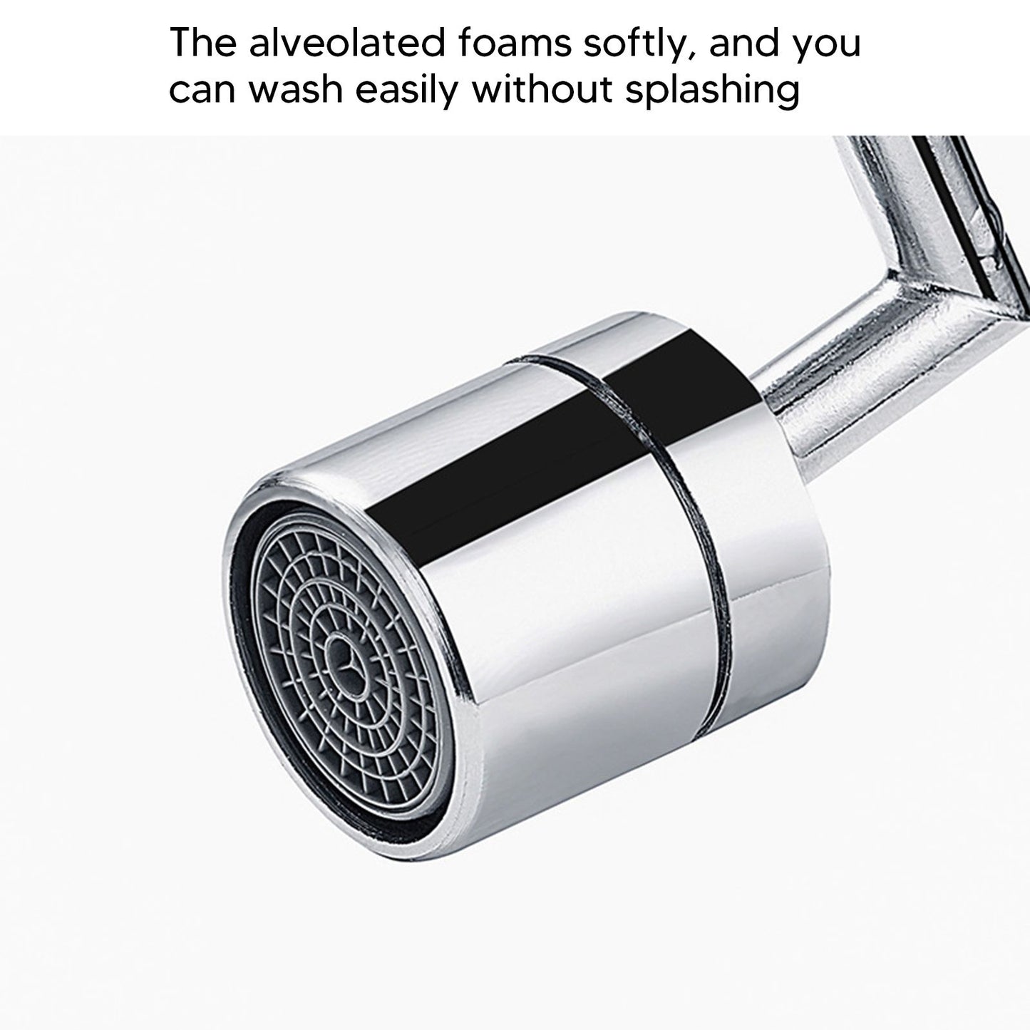 Plastic Faucet Extender 360 Degree Universal Rotating Splashing Proof Tap Aerator for Kitchen Bathroom V1294-YM3112220069911-0421