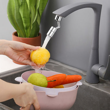 Plastic Faucet Extender 360 Degree Universal Rotating Splashing Proof Tap Aerator for Kitchen Bathroom V1294-YM3112220069911-0421