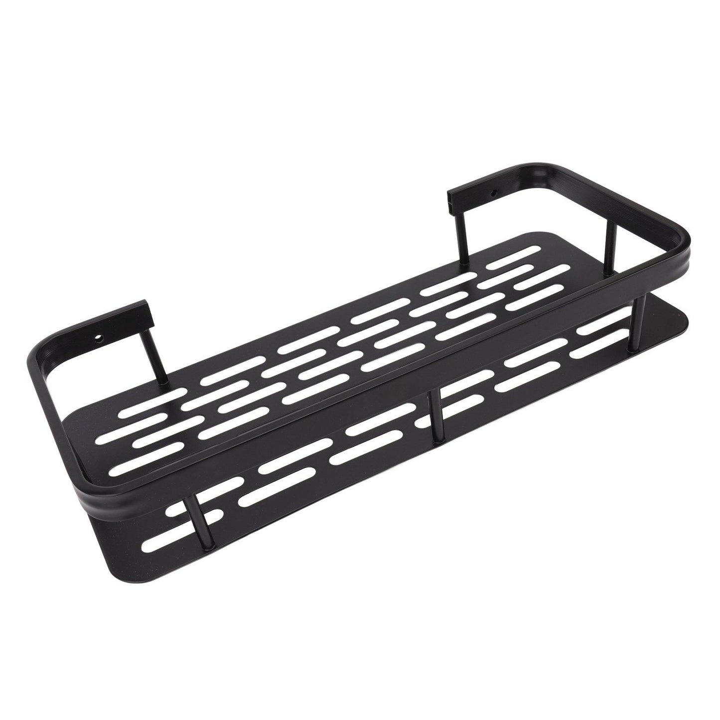 Shower Caddy Single Tier Durable Aluminium Rustproof Sticker Installation Shower Shelf for Bathroom Bedroom V1294-YM3112220070211-0421