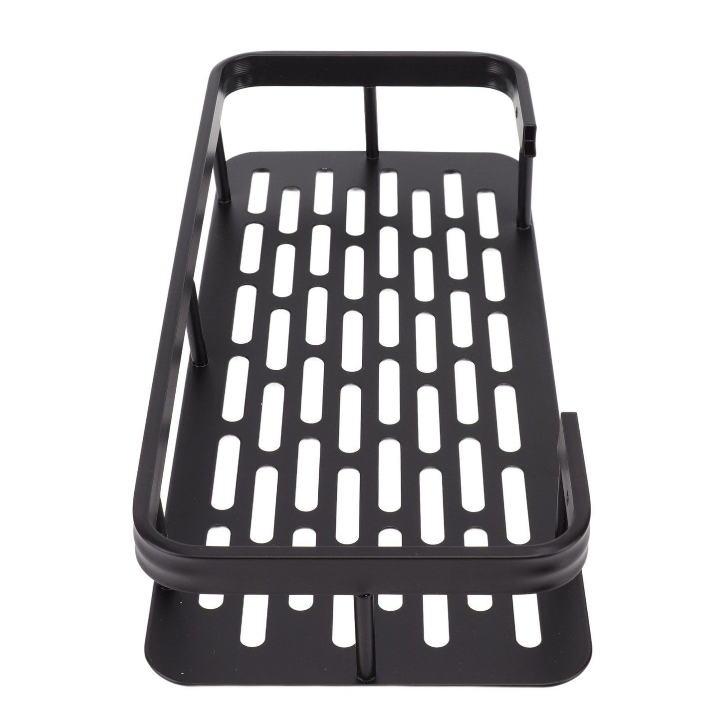 Shower Caddy Single Tier Durable Aluminium Rustproof Sticker Installation Shower Shelf for Bathroom Bedroom V1294-YM3112220070211-0421