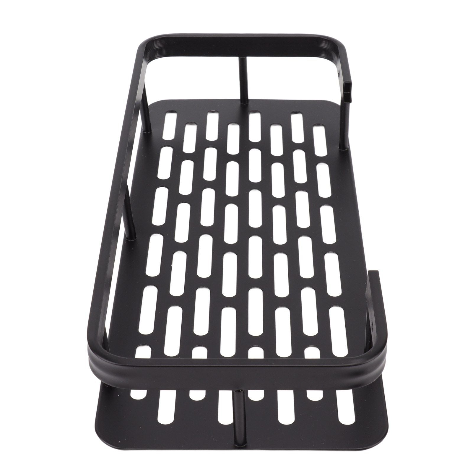 Shower Caddy Single Tier Durable Aluminium Rustproof Sticker Installation Shower Shelf for Bathroom Bedroom V1294-YM3112220070211-0421