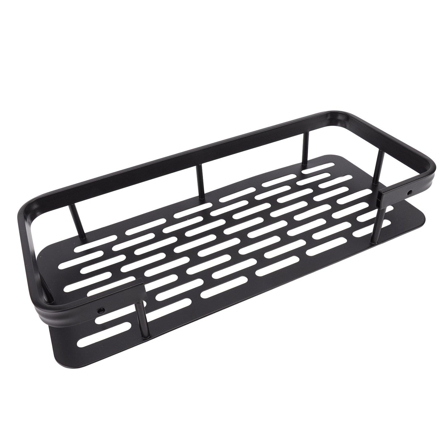 Shower Caddy Single Tier Durable Aluminium Rustproof Sticker Installation Shower Shelf for Bathroom Bedroom V1294-YM3112220070211-0421