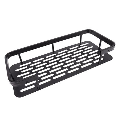 Shower Caddy Single Tier Durable Aluminium Rustproof Sticker Installation Shower Shelf for Bathroom Bedroom V1294-YM3112220070211-0421