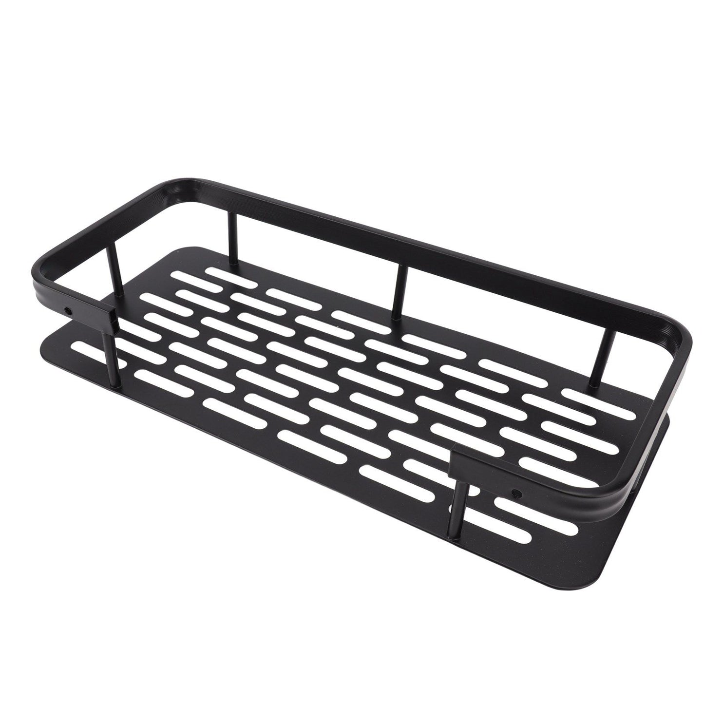 Shower Caddy Single Tier Durable Aluminium Rustproof Sticker Installation Shower Shelf for Bathroom Bedroom V1294-YM3112220070211-0421