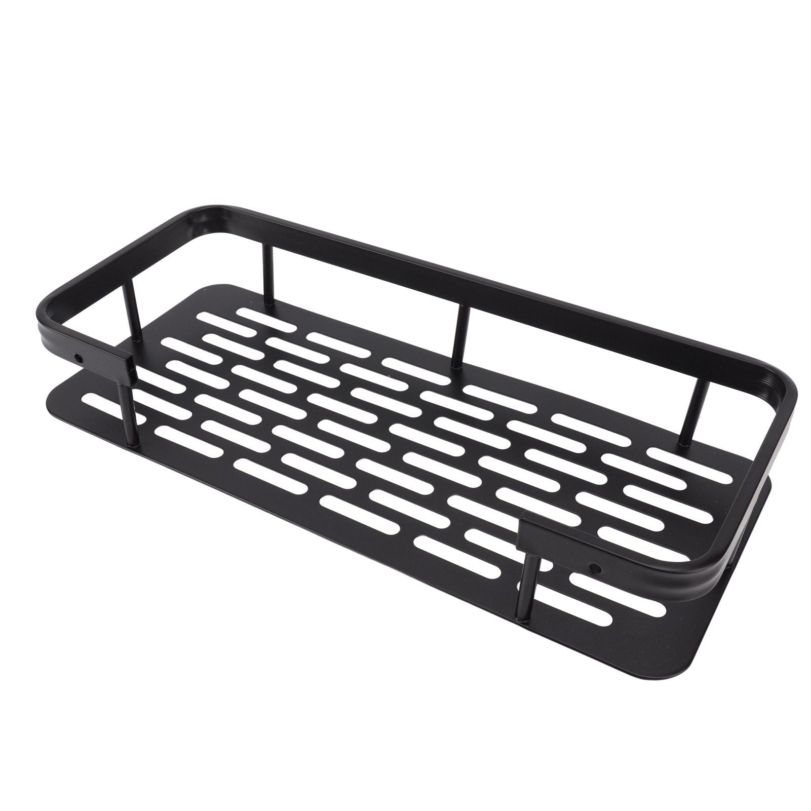 Shower Caddy Single Tier Durable Aluminium Rustproof Sticker Installation Shower Shelf for Bathroom Bedroom V1294-YM3112220070211-0421