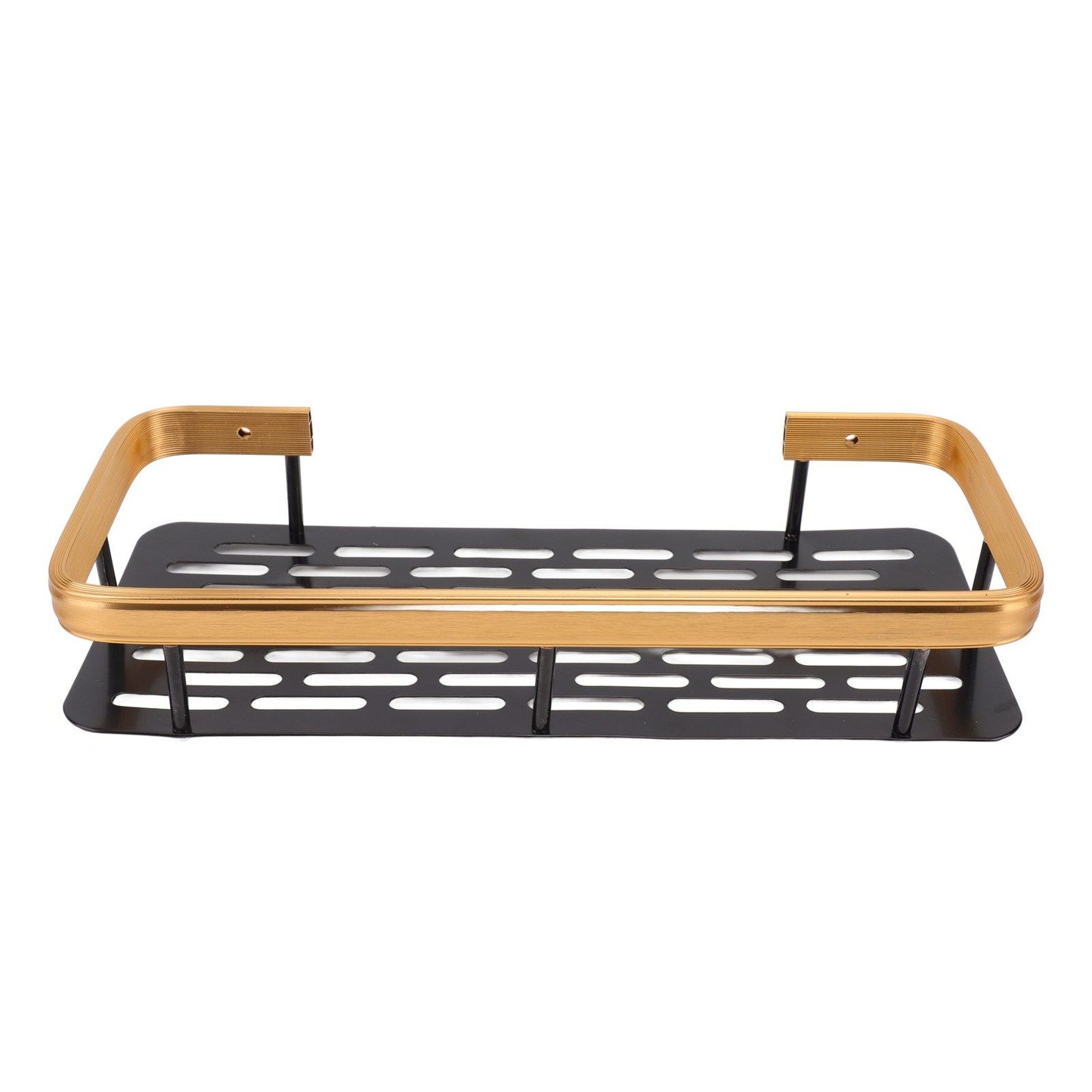 Shower Caddy Single Tier Durable Aluminium Rustproof Sticker Installation Shower Shelf for Bathroom Bedroom V1294-YM3112220070212-0421