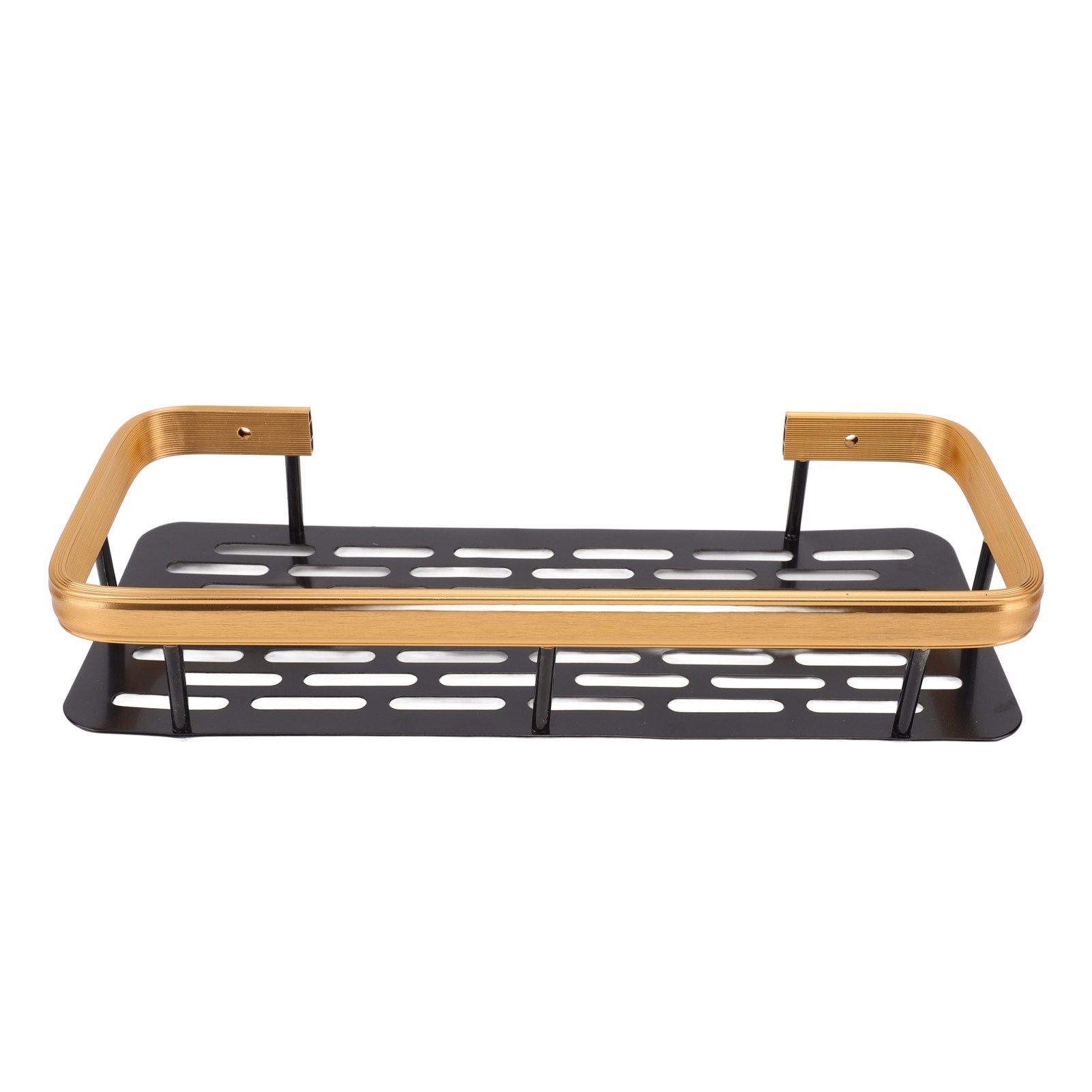 Shower Caddy Single Tier Durable Aluminium Rustproof Sticker Installation Shower Shelf for Bathroom Bedroom V1294-YM3112220070212-0421