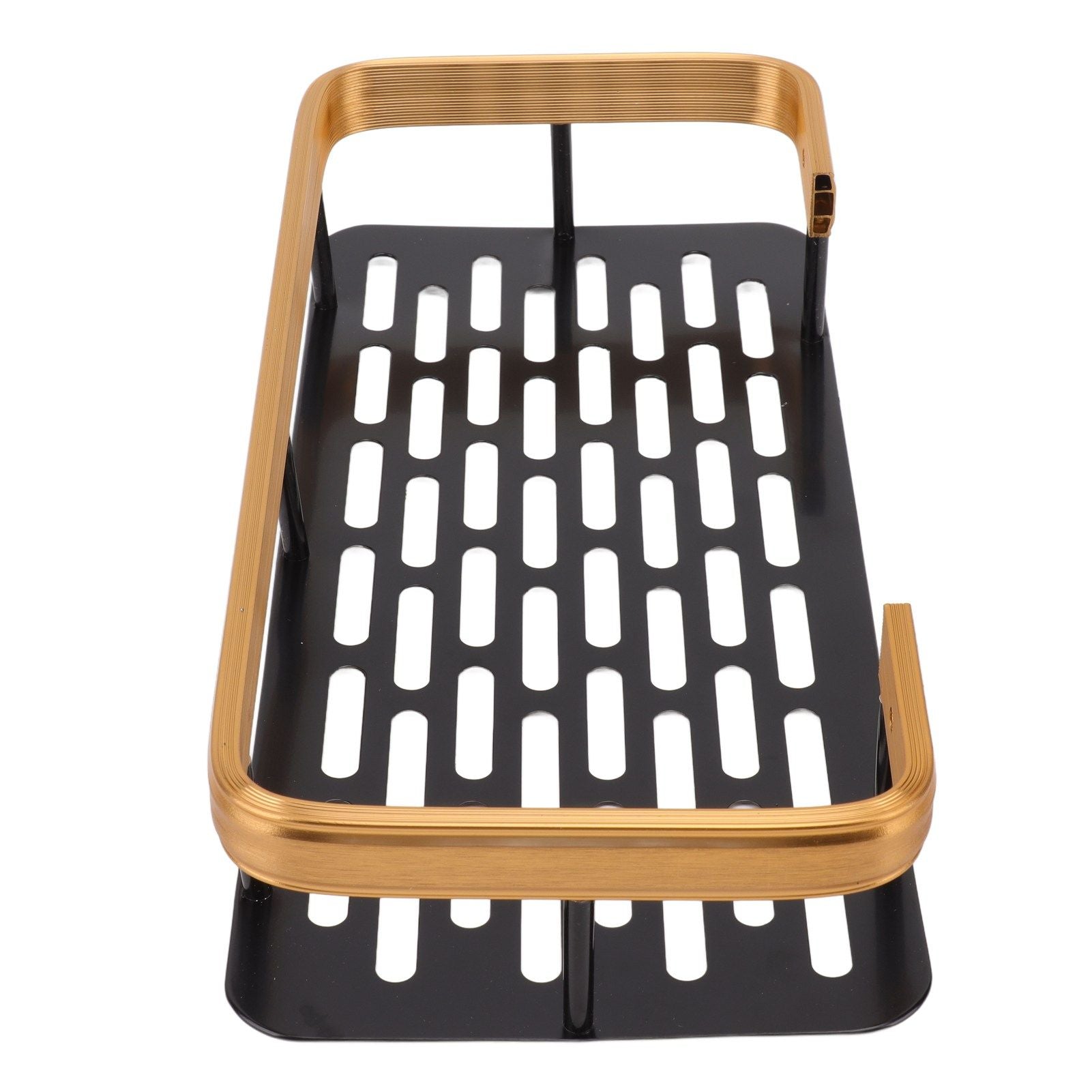 Shower Caddy Single Tier Durable Aluminium Rustproof Sticker Installation Shower Shelf for Bathroom Bedroom V1294-YM3112220070212-0421