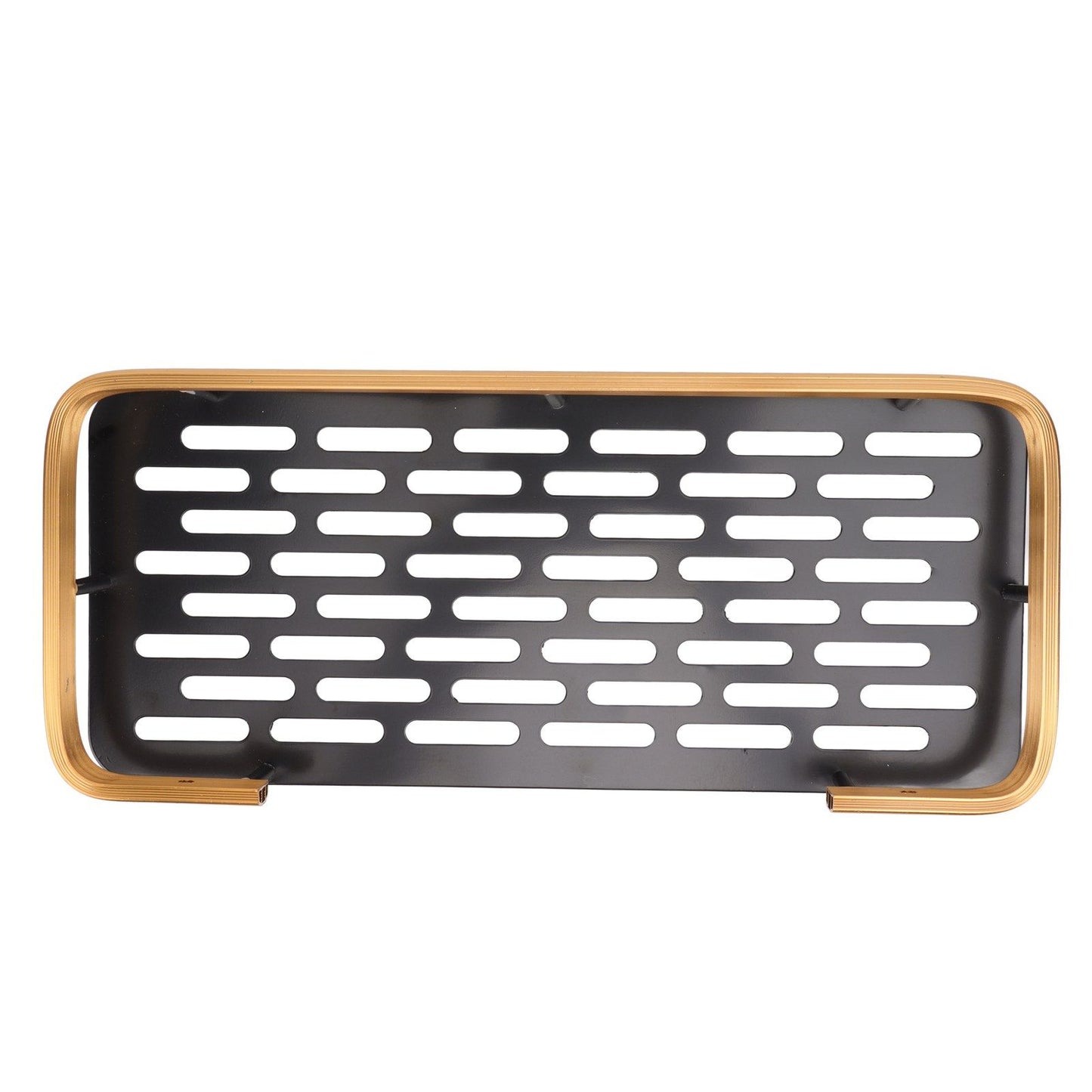 Shower Caddy Single Tier Durable Aluminium Rustproof Sticker Installation Shower Shelf for Bathroom Bedroom V1294-YM3112220070212-0421