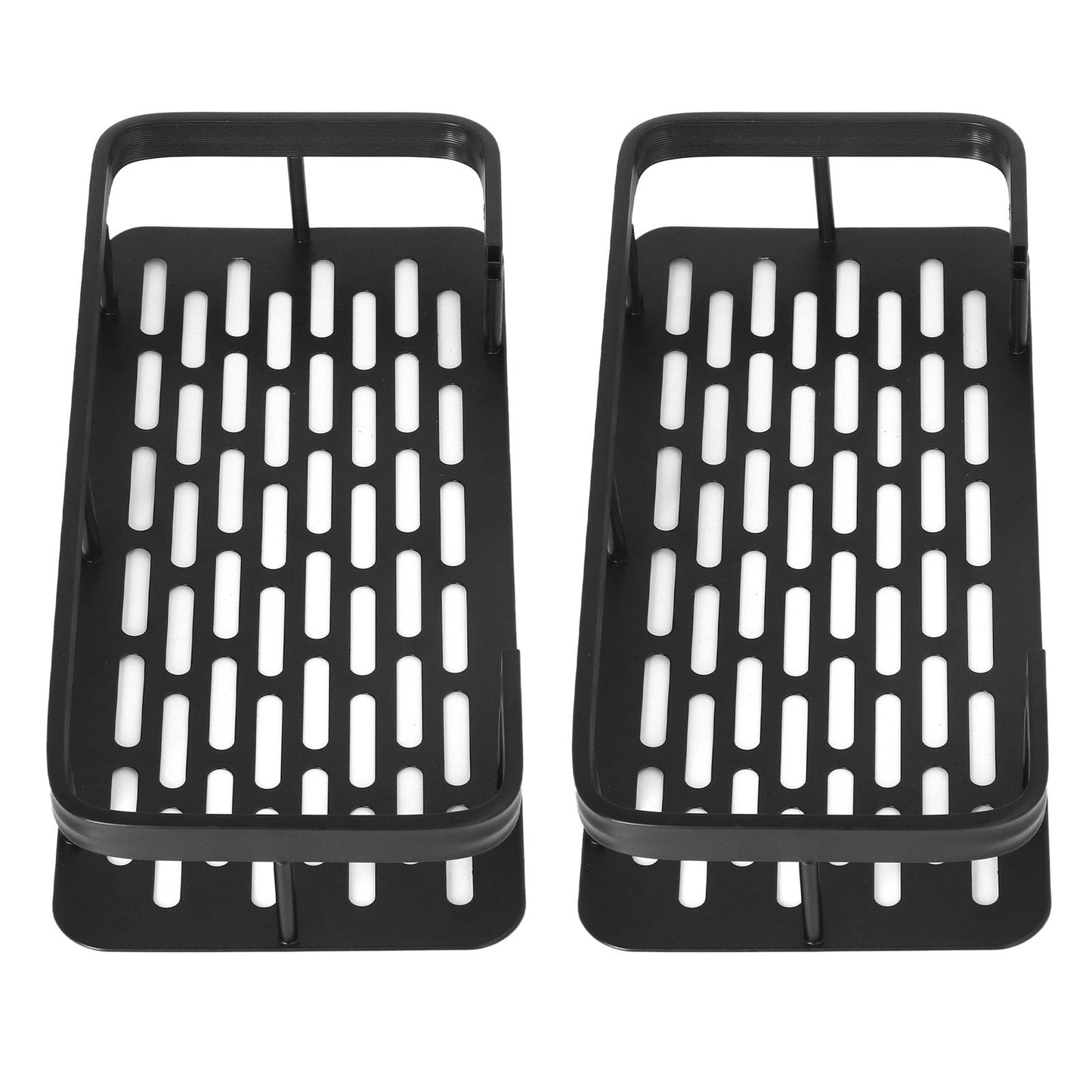 Shower Caddy Double Layer Rectangle Shape Space Saving Aluminum Punching Free Installation Bathroom Supplies V1294-YM3112220070311-0421