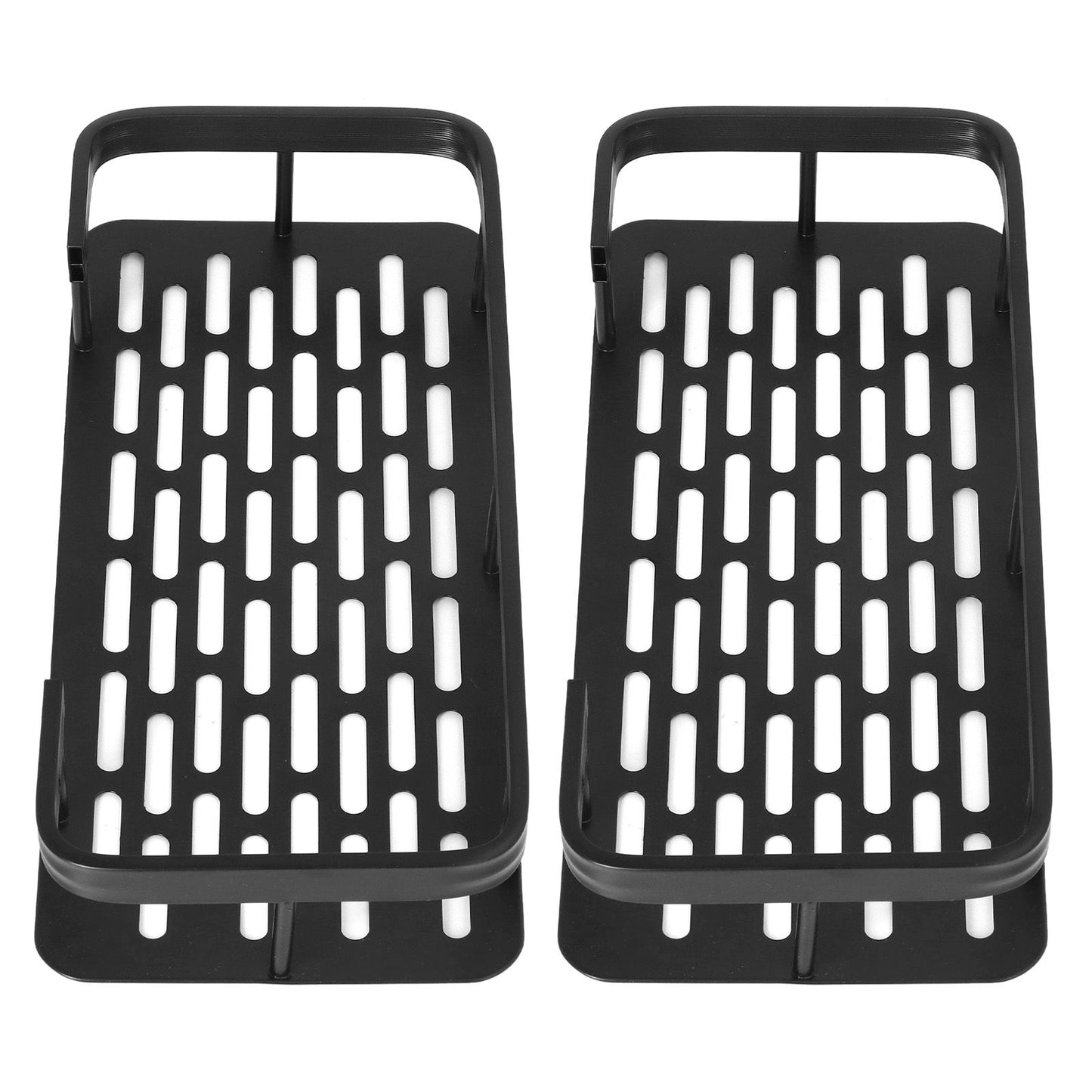 Shower Caddy Double Layer Rectangle Shape Space Saving Aluminum Punching Free Installation Bathroom Supplies V1294-YM3112220070311-0421