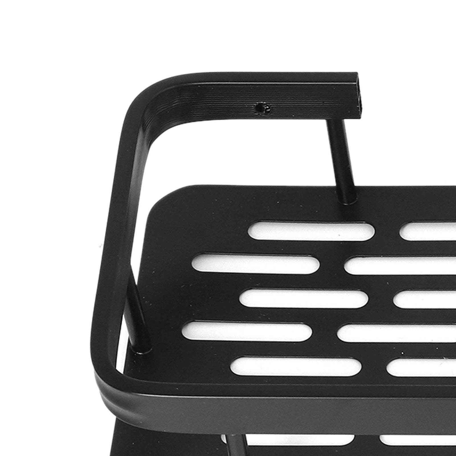 Shower Caddy Double Layer Rectangle Shape Space Saving Aluminum Punching Free Installation Bathroom Supplies V1294-YM3112220070311-0421