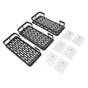 Shower Storage Rack 3 Layers Punch Free Rectangle Aluminum Shower Shelf Basket for Home Bathroom Black V1294-YM3112220070411-0421