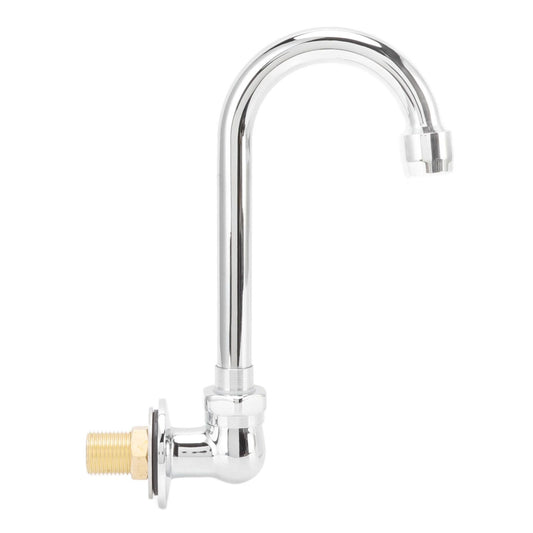 Foot Pedal Faucet Stainless Steel G1/2 Thread Wall Mounted Knee Valve Basin Tap for Hospital Railway Station V1294-YM3112220073411-0421
