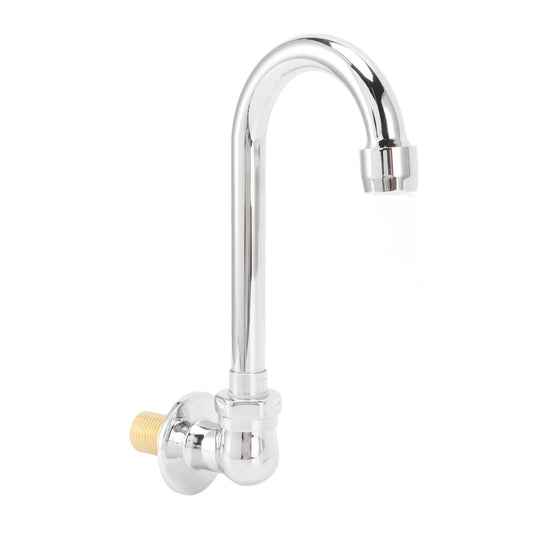 Foot Pedal Faucet Stainless Steel G1/2 Thread Wall Mounted Knee Valve Basin Tap for Hospital Railway Station V1294-YM3112220073411-0421