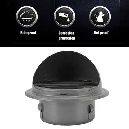 Stainless Steel Round Air Vent Louvered Cover Waterproof Windproof External Wall Vent Outlet for Ventilation V1294-YM3112220074011-0421
