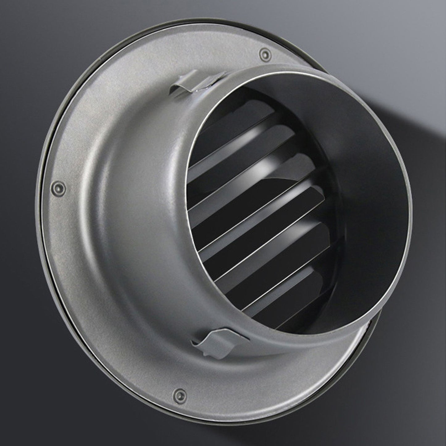 Stainless Steel Round Air Vent Louvered Cover Waterproof Windproof External Wall Vent Outlet for Ventilation V1294-YM3112220074011-0421
