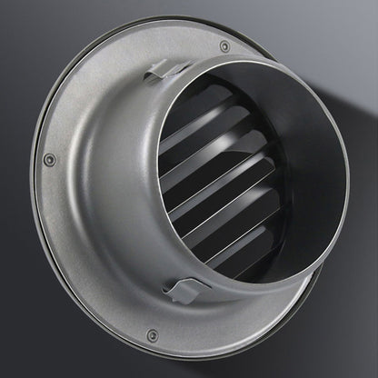 Stainless Steel Round Air Vent Louvered Cover Waterproof Windproof External Wall Vent Outlet for Ventilation V1294-YM3112220074011-0421