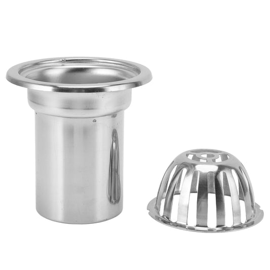 Roof Floor Drain Stainless Steel Non Blocking Balcony Outdoor Rain Bucket Drainage Parts Round 3in V1294-YM3112220074511-0421