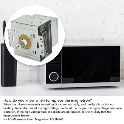 Stainless Steel Microwave Oven Magnetron Replacement Part for LG Microwave Oven 2M246 01TAG V1294-YM3113220204111-0421