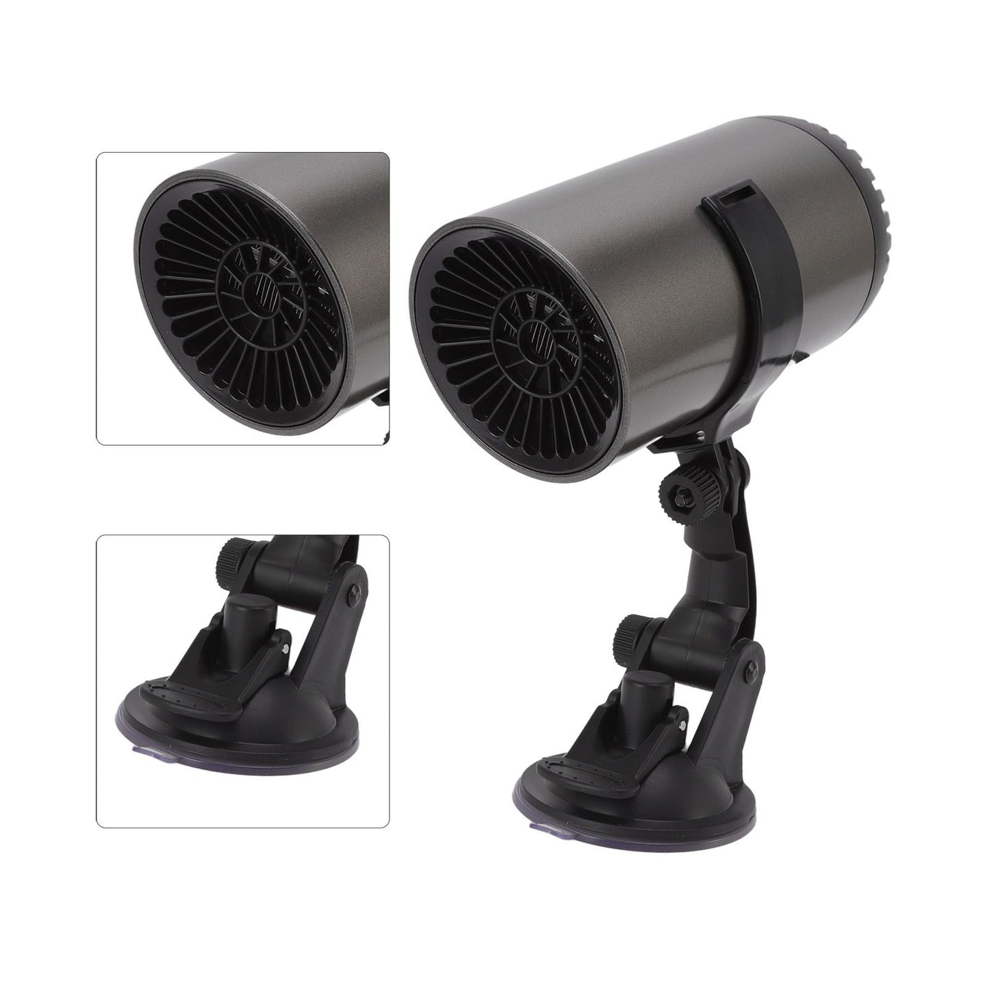 Car Heater Front Windshield Defogging Heater Defroster Car Air Purifying Heater 12V with Suction Cup Bracket V1294-YM3113220209411-0421