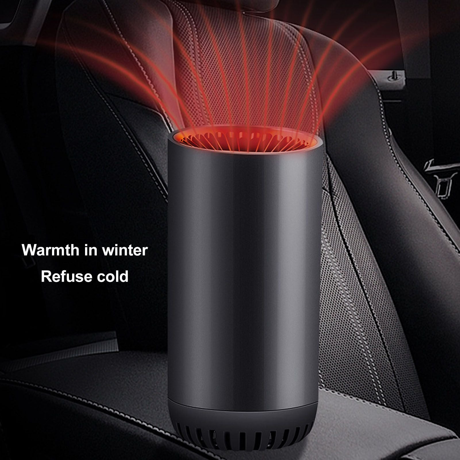 Car Heater Front Windshield Defogging Heater Defroster Car Air Purifying Heater 12V with Suction Cup Bracket V1294-YM3113220209411-0421