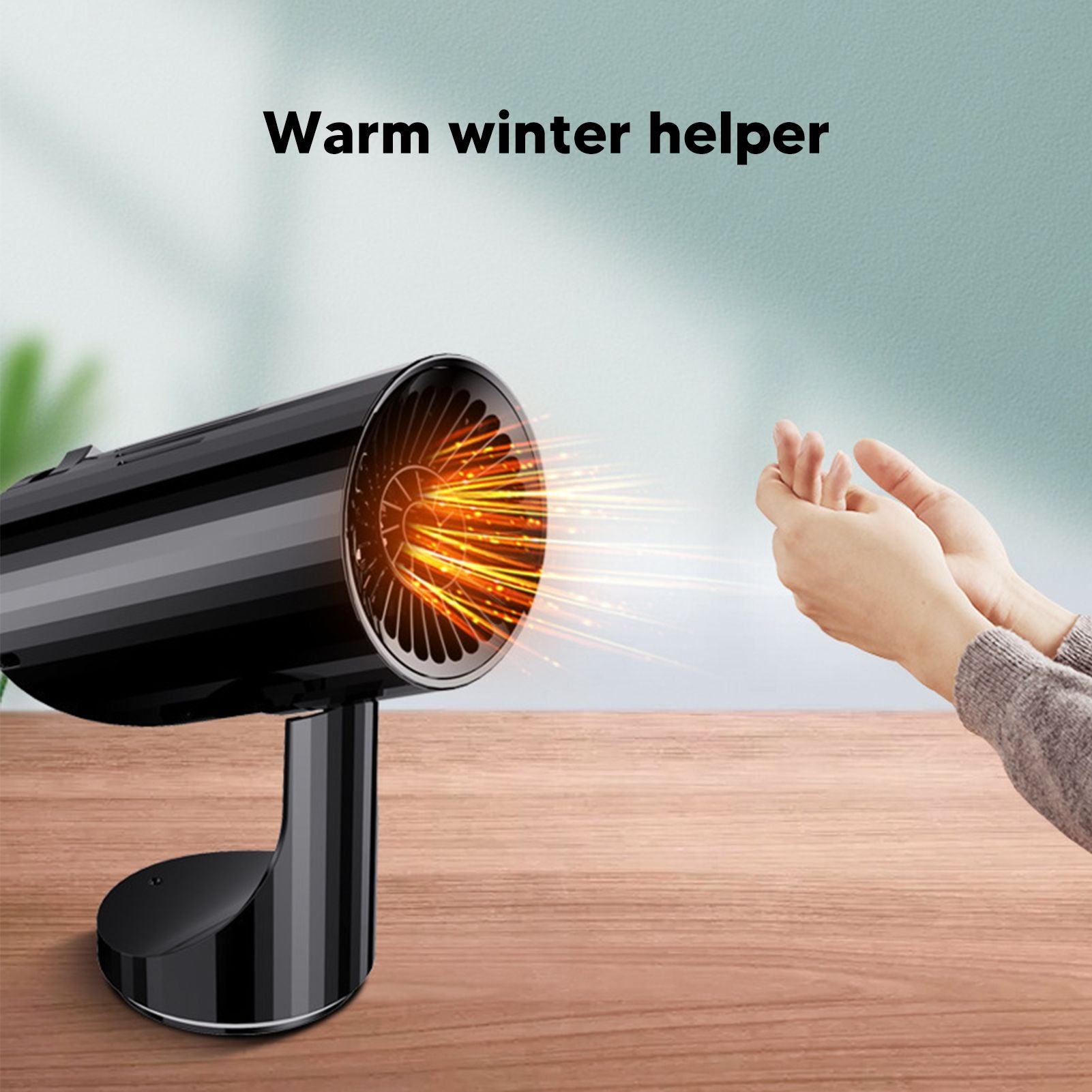Black Portable Car Heater Quick Heating Automatic Overheat Protection Car Windshield Defroster 150W 24V V1294-YM3113220209612-0421