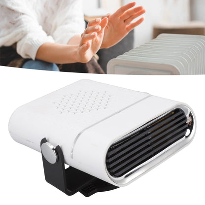 Car Heater Portable Fast Heating 360 Degree Rotation Car Heater Windscreen Defroster Defogger 12V White V1294-YM3113220209811-0421
