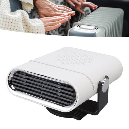 Car Heater Portable Fast Heating 360 Degree Rotation Car Heater Windscreen Defroster Defogger 12V White V1294-YM3113220209811-0421