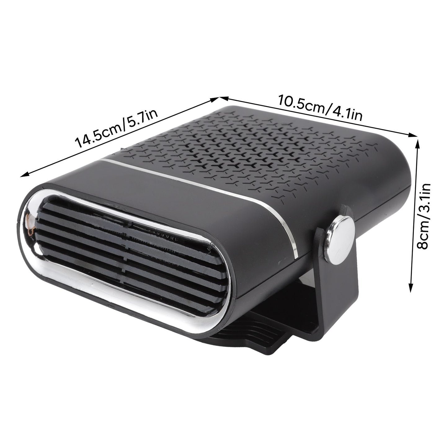 Car Heater Portable Fast Heating 360 Degree Rotation Car Heater Windscreen Defroster Defogger 12V Black V1294-YM3113220209812-0421