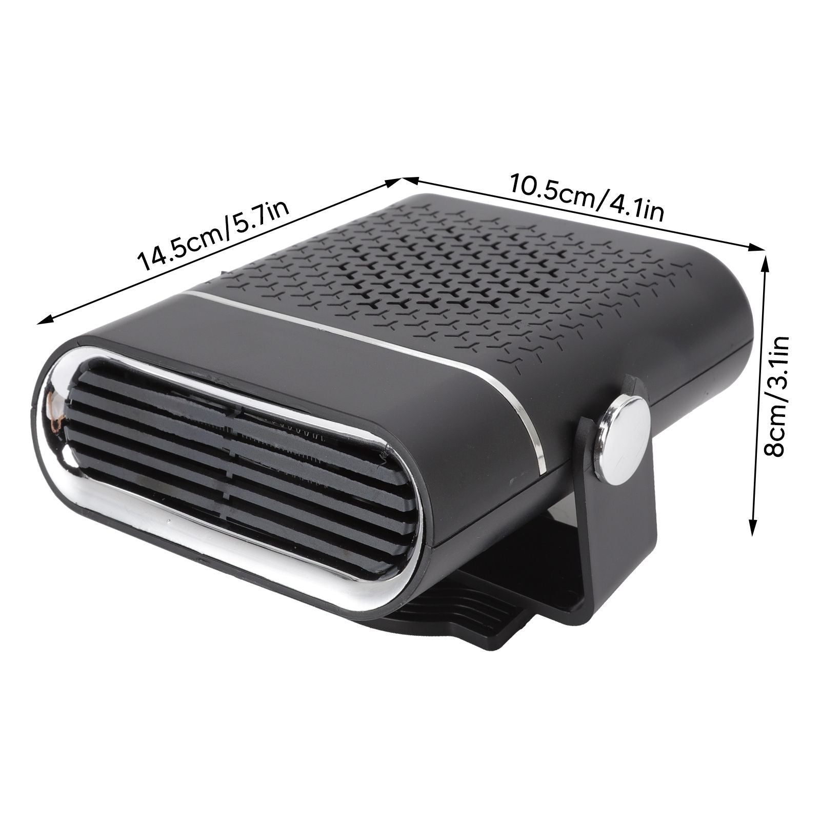 Car Heater Portable Fast Heating 360 Degree Rotation Car Heater Windscreen Defroster Defogger 12V Black V1294-YM3113220209812-0421